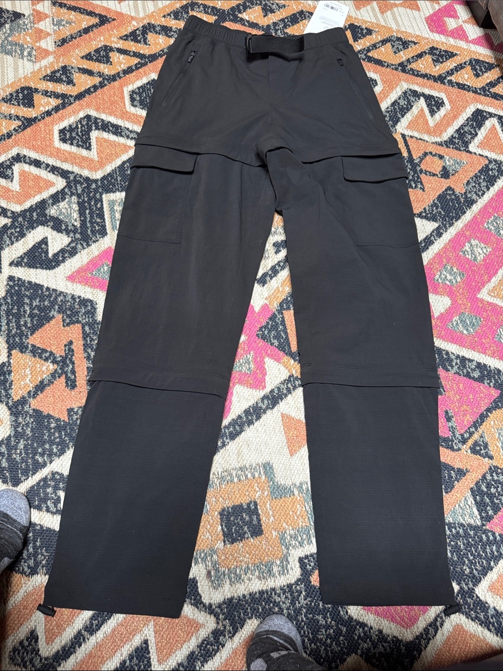 Athleta Black Convertible Trekkie hike pant